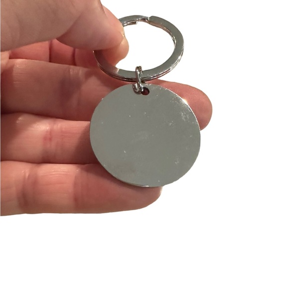 Christian Fish and Jesus Silver Keychain - Picture 3 of 4